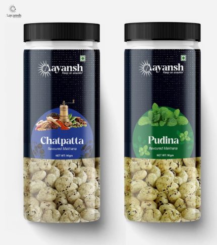 Chatpata & Pudina Makhana Jar Combo - aayanshfoods.com
