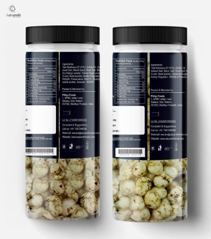 Chatpata & Pudina Makhana Jar Combo - aayanshfoods.com
