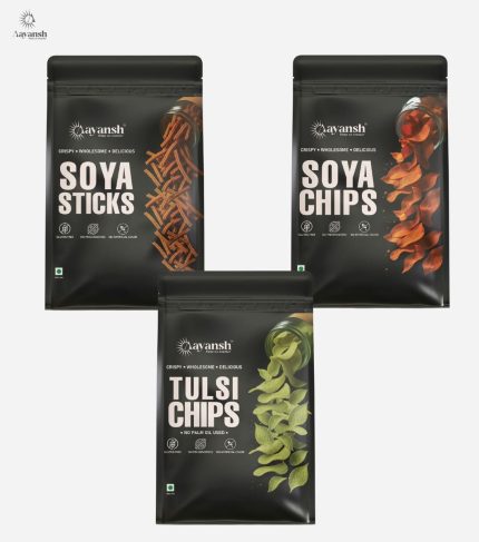 Soya Sticks Soya Chips Tulsi Chips Combo Pack - aayanshfoods.com